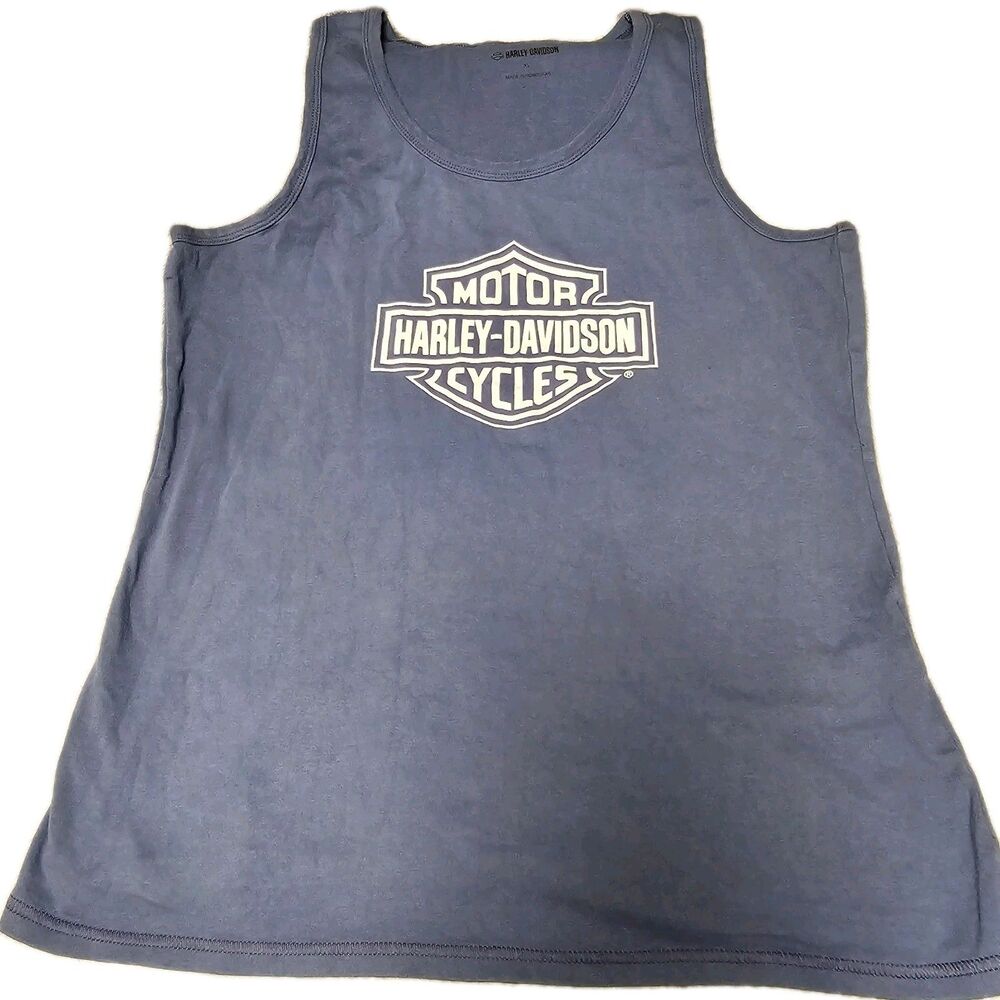 Vintage Harley-Davidson Motorcycles Logo Sleeveless XL T-Shirt Single Stitch